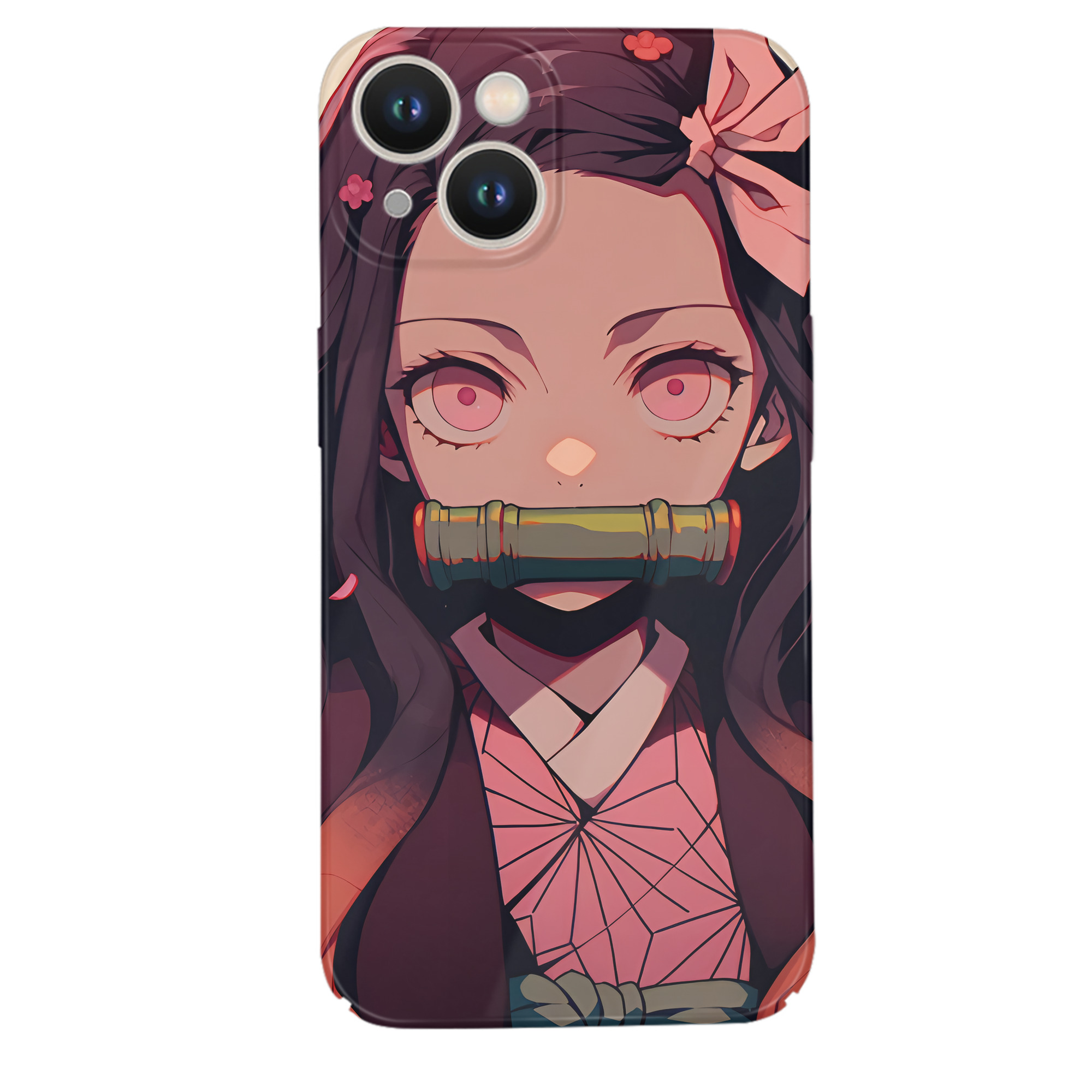 （画像用） 鬼滅の刃（きめつのやいば）竈門 禰󠄀豆子／かまど ねずこ Kamado Nezuko 【iPhone 14シリーズ対応】ハードケース
